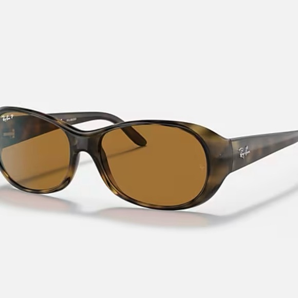 Ray-Ban RB4061 Polarized Sunglasses - Polished Havana / B-15 Brown - Picture 1 of 6